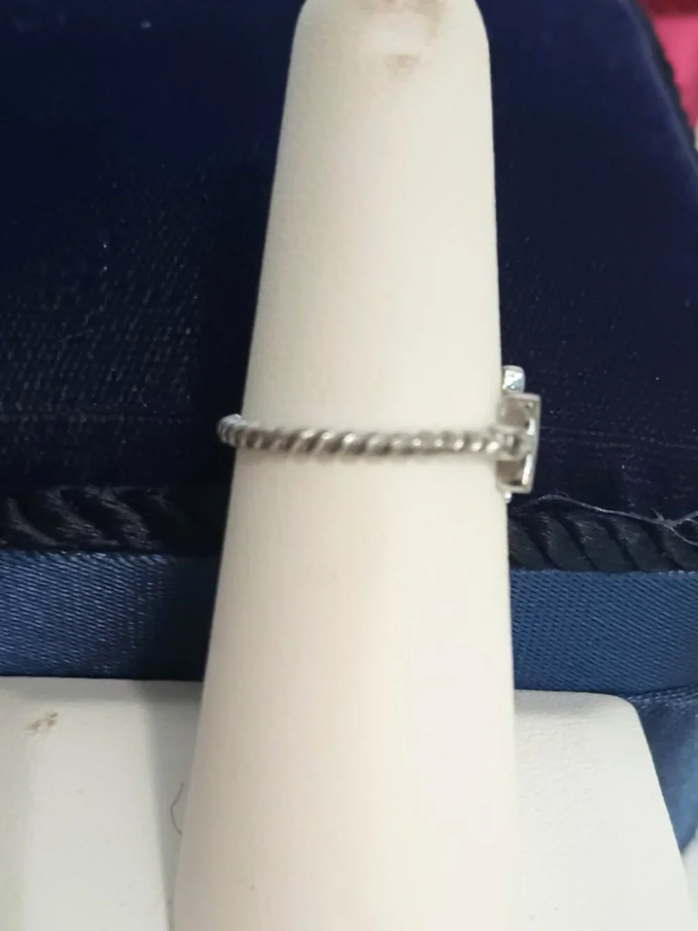 925 Nautical Anchor Rope Band Ring 6.5 Sterling Silver Jewelry